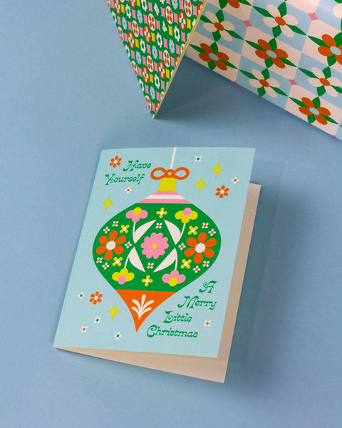 Merry Little Ornaments Holiday Card Set - The WonderMart