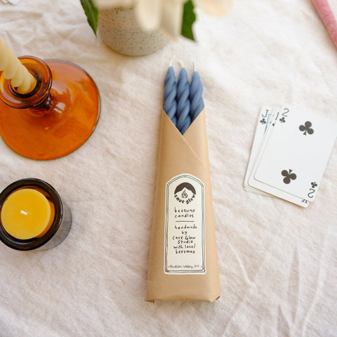 Ocean Beeswax Spiral Taper Candle Set - The WonderMart