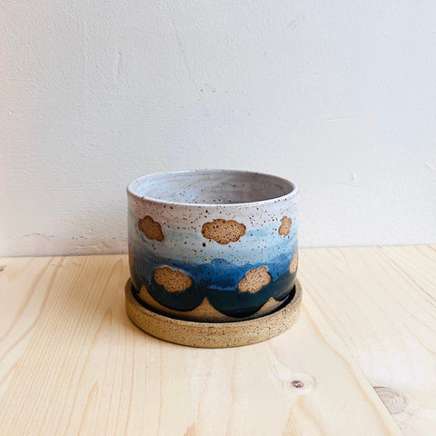 Ombre Clouds Planter - The WonderMart