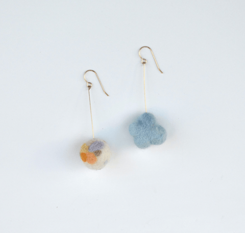 Pastel Flower Mini Mobile Earrings - The WonderMart