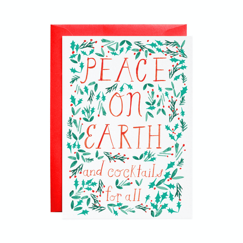 Peace and Cocktails Card - The WonderMart