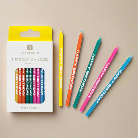Rainbow Happy Birthday Candles - The WonderMart