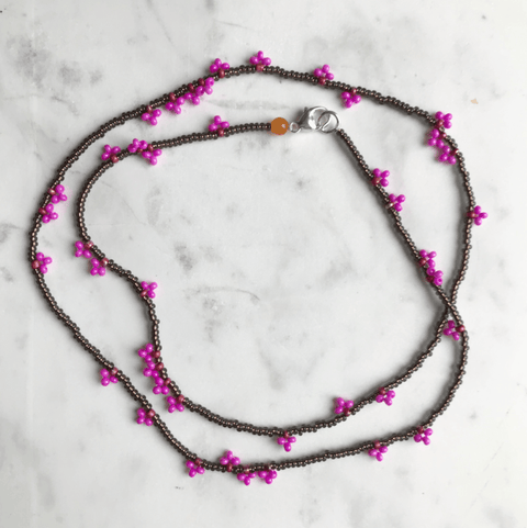 Red Bud Beaded Necklace - The WonderMart