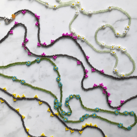 Red Bud Beaded Necklace - The WonderMart