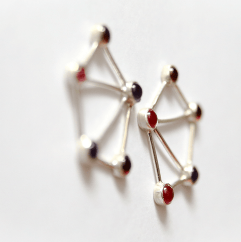 Red Constellation Earrings - The WonderMart