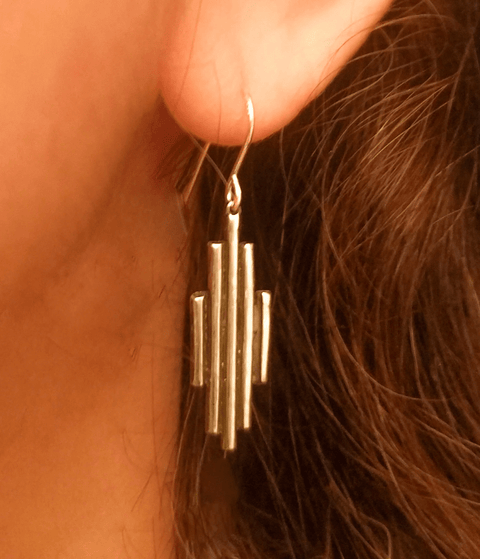 River Lines Earrings - The WonderMart