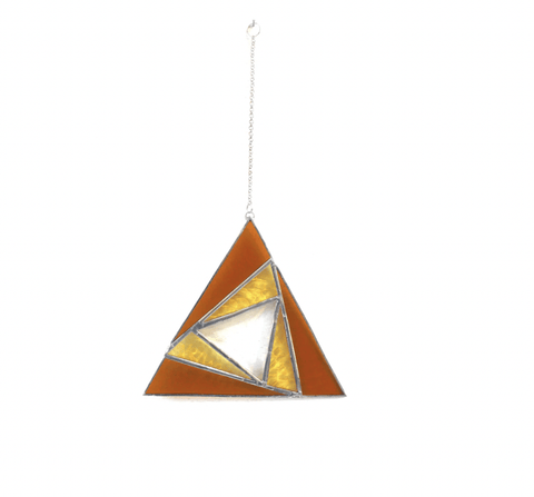 Sacred Triangle Stained Glass Suncatcher - The WonderMart