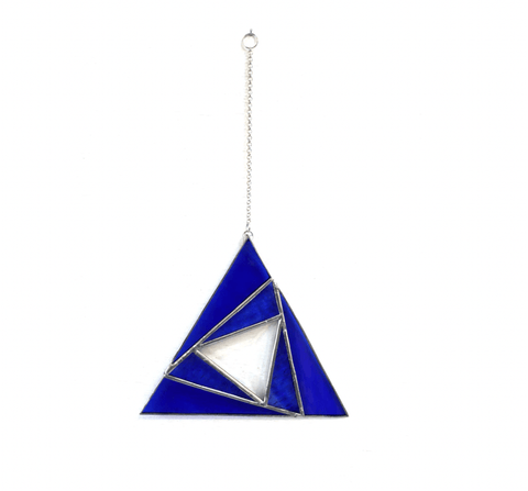 Sacred Triangle Stained Glass Suncatcher - The WonderMart