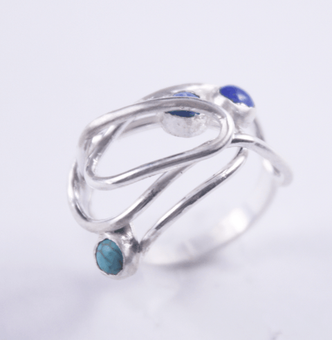 Scribble Ring (Blues No. 2) - The WonderMart