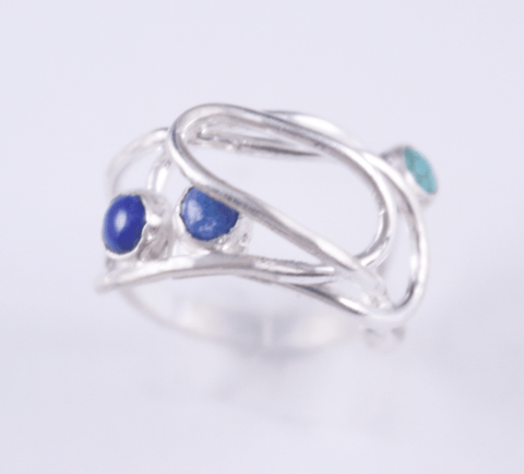 Scribble Ring (Blues No. 2) - The WonderMart