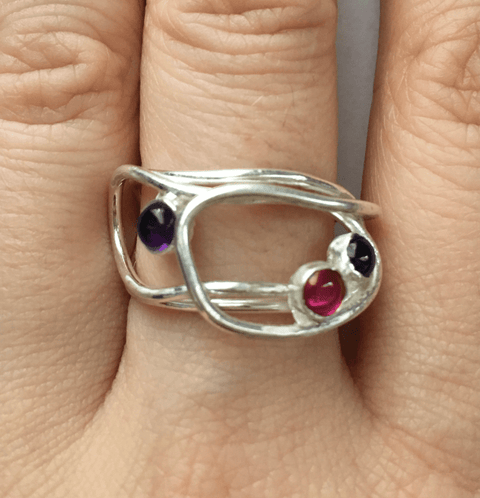 Scribble Ring (Reds No. 1) - The WonderMart