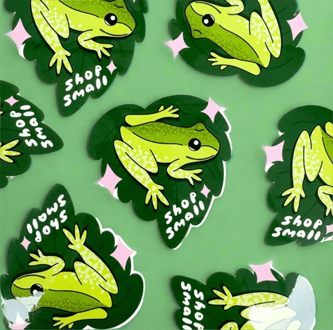 SHOP SMALL Collectible Vinyl Sticker - The WonderMart