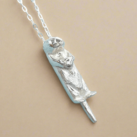 Silver Otter Necklace - The WonderMart