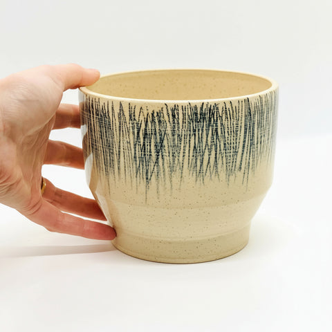 Sketched Angled Planter Pot - The WonderMart