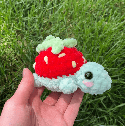 Strawberry Turtle Plushie - The WonderMart