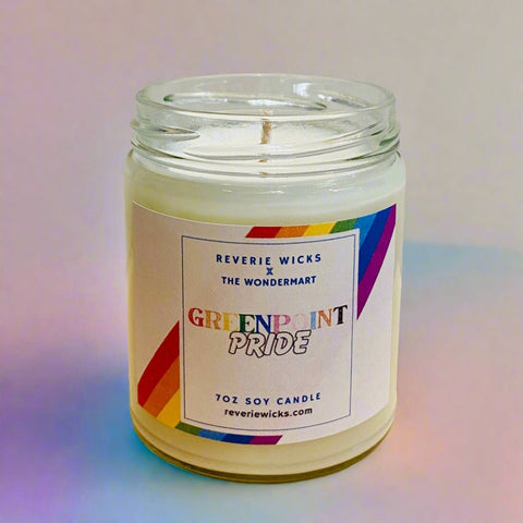 The WonderMart x Reverie Wicks Greenpoint PRIDE Candle - The WonderMart