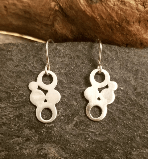 Tiny Klimt Clouds Earrings - The WonderMart
