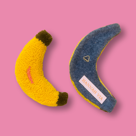 Tufted Banana Wall Hanging - The WonderMart