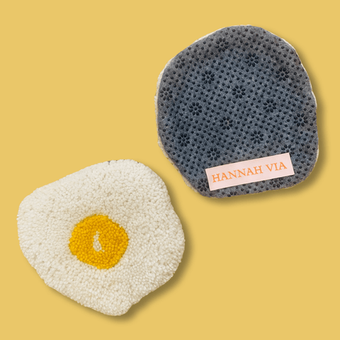 Tufted Fried Egg Coaster - The WonderMart