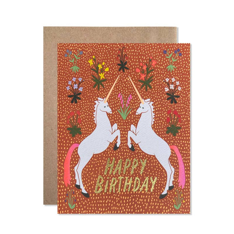 Unicorn Happy Birthday Card - The WonderMart