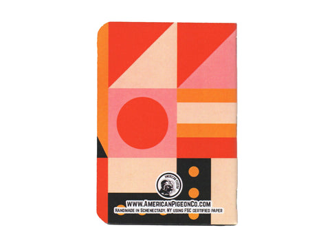 Geometric Design No. 1 Handcrafted Pocket Notebook