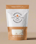 Hudson Valley Marshmallow Co. package of salted caramel marshmallows on a white background