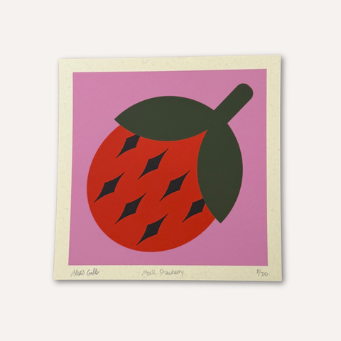 Mock Strawberry Print