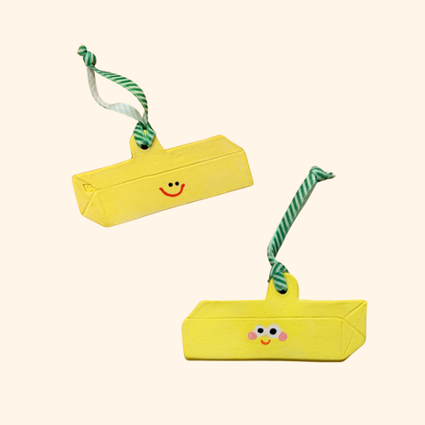 Double Sided Silly Butter Ornament