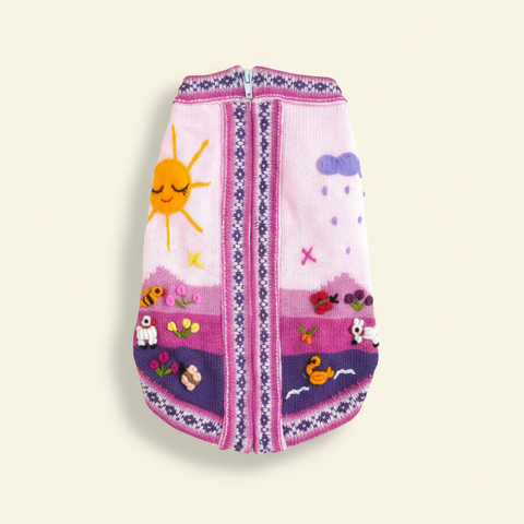 Pet sweater on a white background