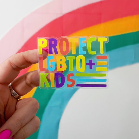 Protect LGBTQ+ Kids Vinyl Sticker