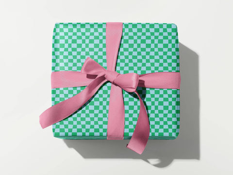 Wavy Checkerboard Gift Wrap Roll