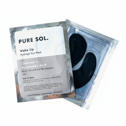 Pure Sol eye mask against a light background