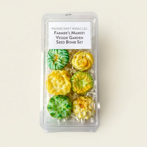 garden seed bombs Farmer's Market Veggie Garden Seed Bomb Set