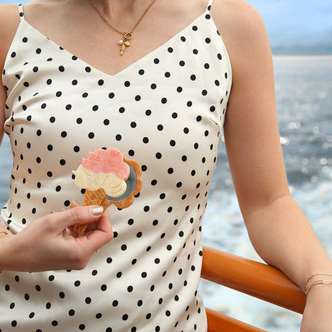 Hand-painted Gelato Compact Mirror