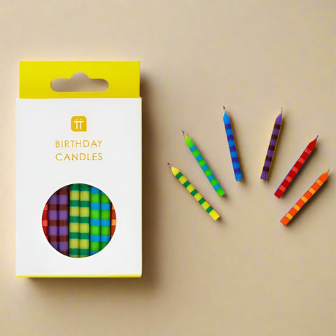 Striped Celebration Candle Pack