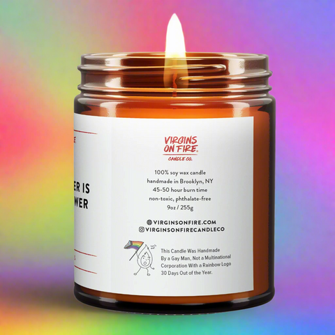 🌈 BEING QUEER IS A SUPERPOWER Candle