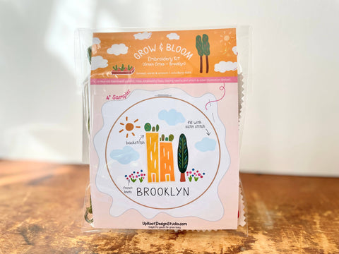 "Brooklyn-Green Cities" Eco-Embroidery Kit