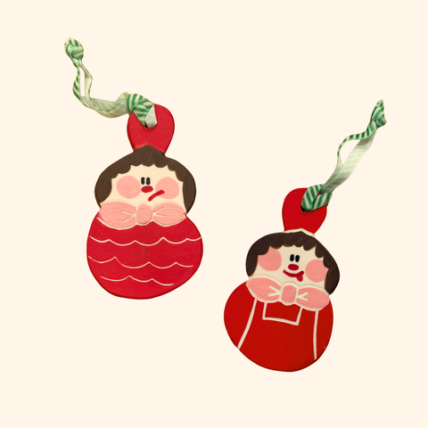 Double Sided Silly Clown Ornament
