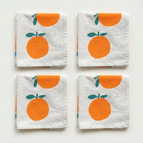 Cara Cara Orange Printed Napkin Set