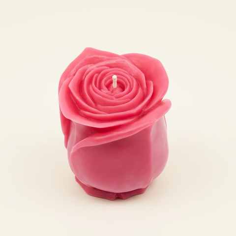 Beeswax Rose Candle