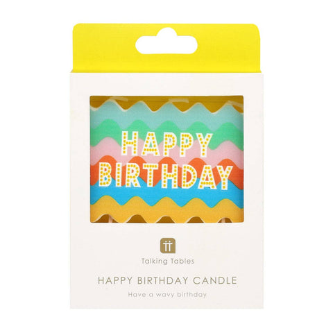 Wavy Birthday Candle Cake Topper