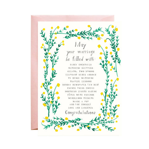Wedding Wishes Card