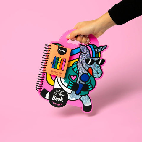 Unicorn Super Coloring & Sticker Book