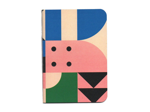 Geometric Design No. 3 Handcrafted Pocket Notebook