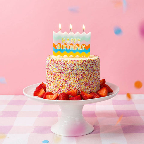 Wavy Birthday Candle Cake Topper