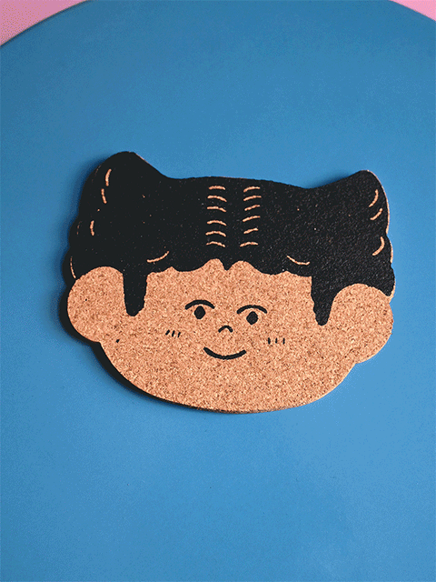 Cat Person Coaster Set