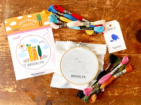 "Brooklyn-Green Cities" Eco-Embroidery Kit