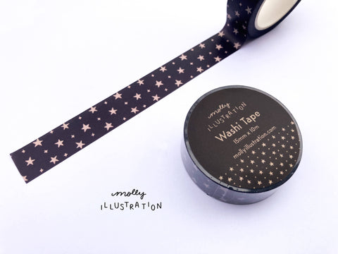 Neutral Stars Decorative Washi Tape