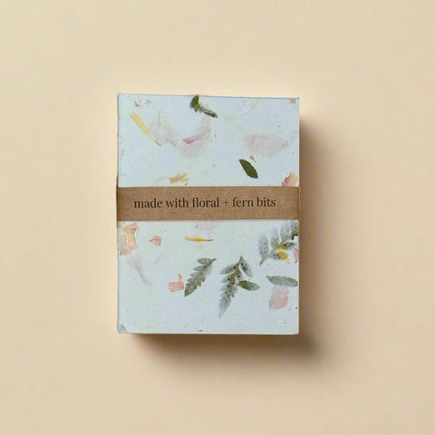 Pack of floral and fern-themed notepads