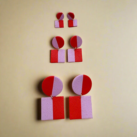 Color Block Earrings